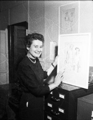 Carmen Roy, 26 septembre 1957, Fonds Champlain Marcil, BANQ Gatineau, P174,S1,D12454 